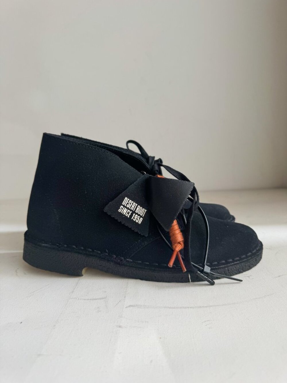 Clarks Desert Boot Black Suede 7.5